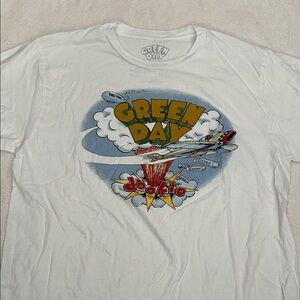 Unisex Green Day White Graphic T-Shirt